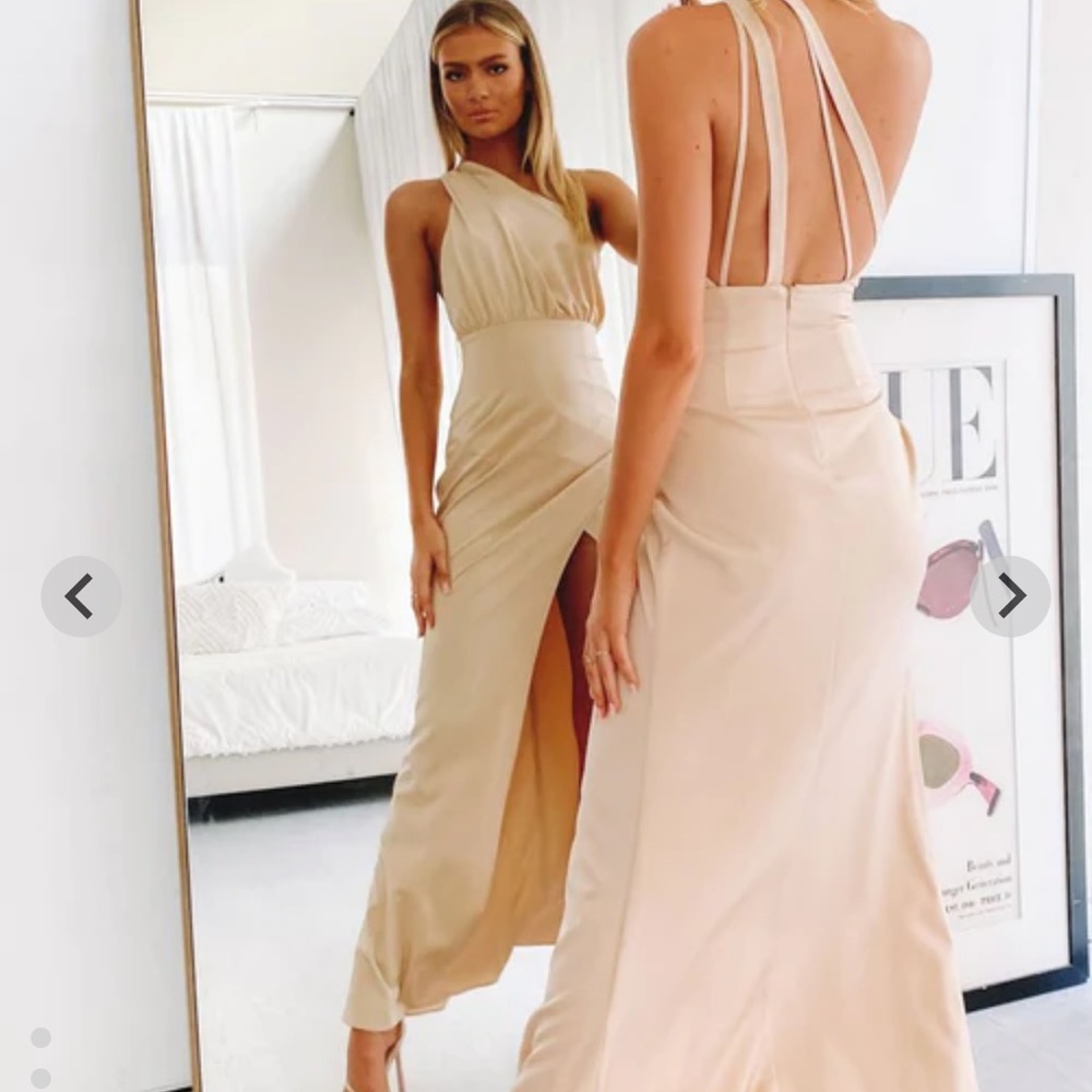 Champagne Bridesmaid/Wedding Guest Dress